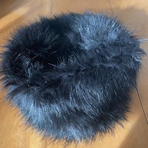 Black Faux Mink Collar/Infinity scarf